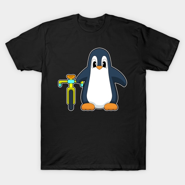 Penguin Bicycle T-Shirt by Markus Schnabel